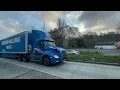 Sherwin-Williams Paints Semi Truck Southbound and Seattle Parks and Recreation Truck Northbound
