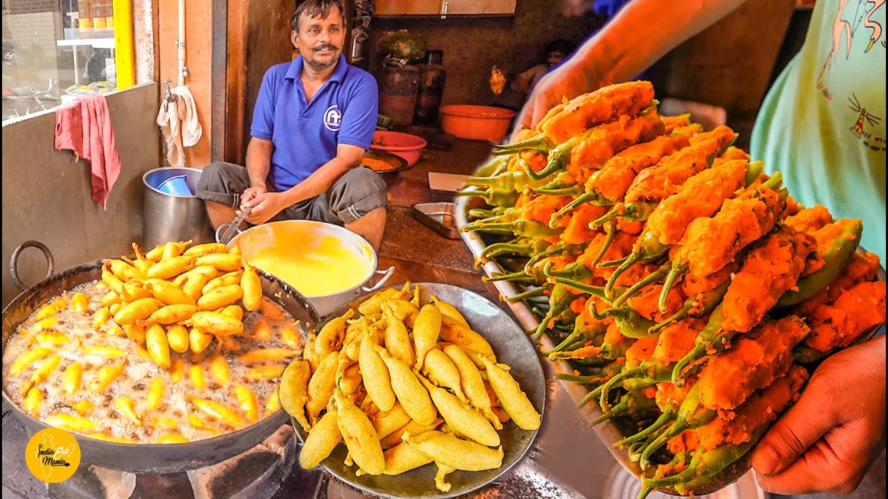 Jodhpur Famous Choudhary Mirchi Vada Making Rs. 24/- Only l Jodhpur Food Tour