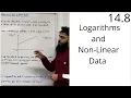 Edexcel AS Level Maths 14 8 Logarithms and Non-Linear Data