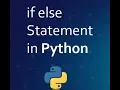 Python Tutorial If Elif Else