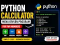Python Simple Calculator Program with Menu