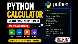Python Simple Calculator Program with Menu