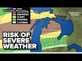 Risk of severe storms for Northern Michigan in the forecast