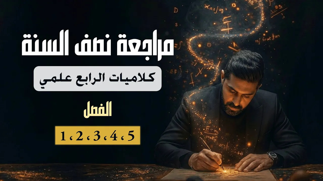 مراجعة نصف السنة || كلاميات الرابع العلمي || الفصول (1-2-3-4-5)