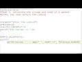 Volume and Area of a Sphere in Python