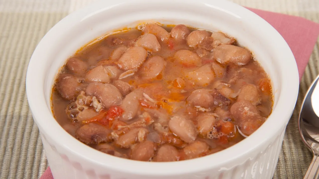 Homemade Mexican Charro Beans (cowboy beans, frijoles charros)