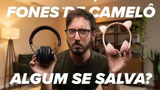 Testei 4 fones de camelô, de R$9 a R$80: algum prestou?