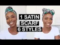 Download Lagu 6 QUICK AND EASY WAYS TO TIE A SATIN HEAD SCARF | HEAD WRAPS | HEAD TIE