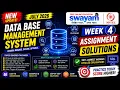 Database Management System Week 4 Assignment Answers 2026 NPTEL July 2026 NPTEL Assignment