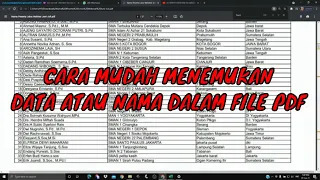 cara mudah dan paling cepat menemukan kata atau nama dalam kumpulan data pdf