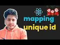 ReactJS Tutorial - 9 mapping unique id in react js mapping data in react js uuid in react js