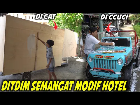 Download MP3 CAT HOTEL BERJALAN DITDIM MAKIN PANJANG!! MODIFIKASI BOX CONTAINER..