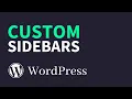 How To Add Different Sidebars to Pages on WordPress
