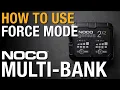 How to use Force Mode on NOCO Genius Multi-Bank