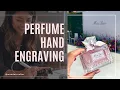 Download Lagu BEGINNER HAND ENGRAVE CALLIGRAPHY \u0026 FLORALS ON MISS DIOR PERFUME | Live luxury fragrance engraver