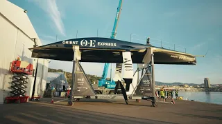 America’s Cup French Challenger Orient Express AC75 Description, Build and Launch Report. Interviews