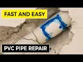 A Fast and Easy PVC Pipe Repair Low Pressure Line