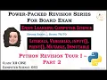 Python Revision Tour I Part 2