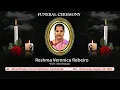 Final Journey of Reshma Veronica Rebeiro 46 Kallianpur Udupi Daijiworld Udupi