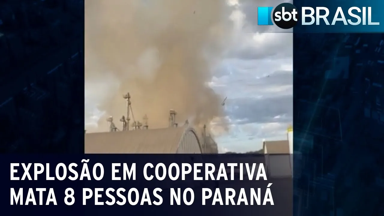 Explosão em cooperativa mata 8 pessoas no Paraná | SBT Brasil (27/07/23)