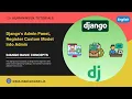 Django s Admin Panel Register Custom Model into Admin Django-Basic Beginner English Tutorial
