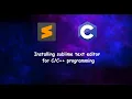 Installing and Setting up SUBLIME TEXT EDITOR for Windows 11