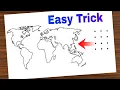 How To Draw World Map easily world map Drawing How to draw world map step by step