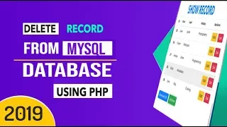 How To Delete Record From Database Using PHP