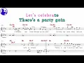Kool & The Gang-Celebration karaoke sheet music,MR for players,chord,chorus,Lyrics add(Ye karaoke)