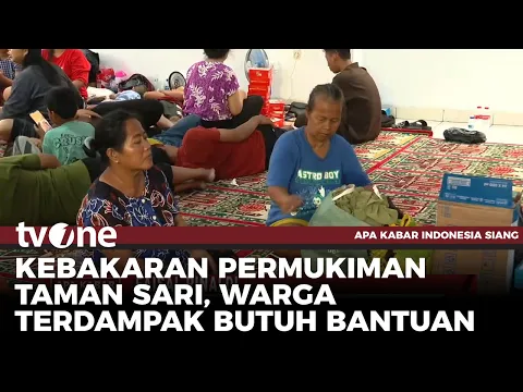 Dampak Kebakaran Permukiman di Taman Sari, Lebih dari 1.000 Warga Terpaksa Mengungsi