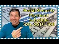 Social Security Payment Schedule for January 2024 - SSA SSDI SSI