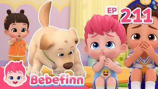 Hide and Seek with Mandoo | EP211 | Can You Find the Hidden Friends? 🐶🔍 | Bebefinn Nursery Rhymes