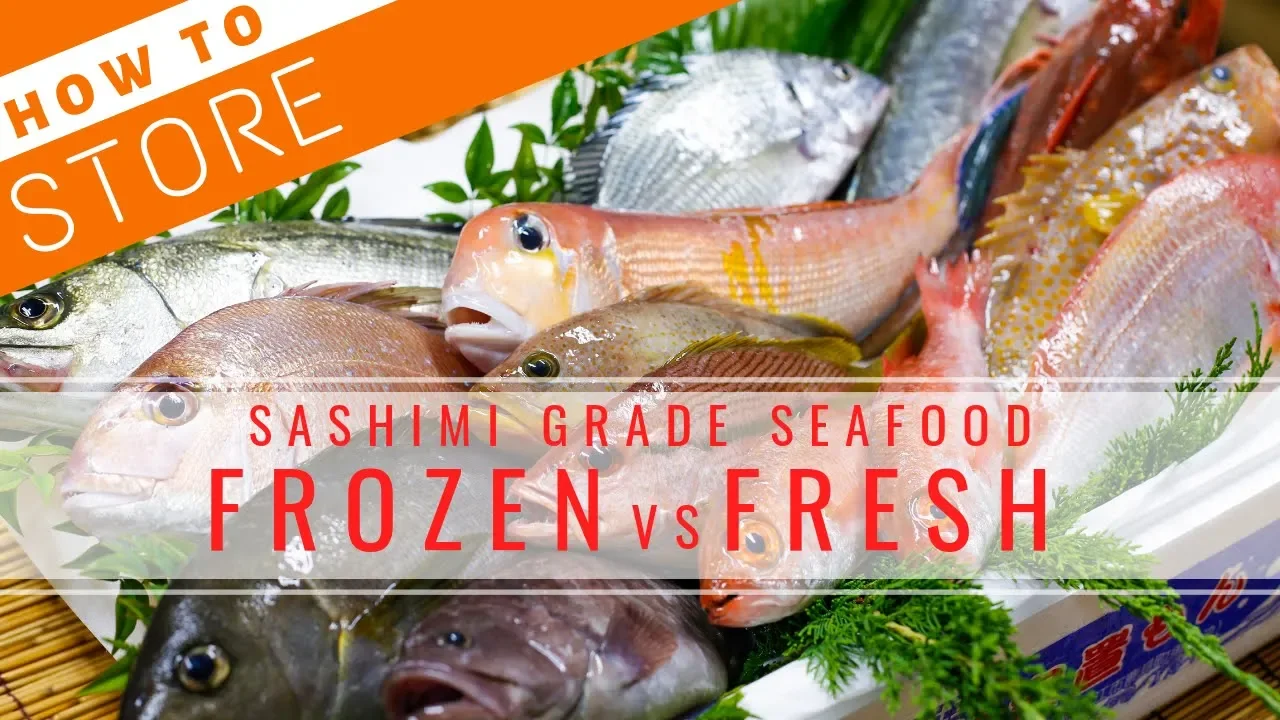 How to Store Sashimi Grade Seafood - Frozen vs FreshSushi Chef Eye View