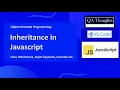 Inheritance In JavaScript OOP Class inheritance Super QA Thoughts