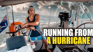 Solo sailing away from a HURRICANE | Sailing Sunday Ep. 222
