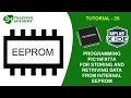 Internal EEPROM programming in PIC16F877A microcontroller