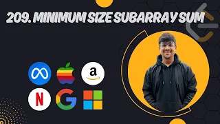 P30 209 Minimum Size Subarray Sum Leetcode Top Interview 150 C Sliding Window
