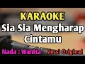 Download Lagu SIA SIA MENGHARAP CINTAMU - KARAOKE || NADA WANITA CEWEK || Versi Original || Gustrian Geno