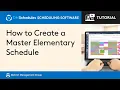 How to Create a Master Elementary Schedule in DMSchedules for Elementary Schools Scheduling Software
