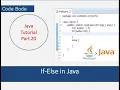 Conditional Statements In Java if else In Java Nested if Java Tutorials Code Bode