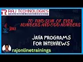 Java Interview Programs - 8 Java Interview Questions rajonlinetrainings