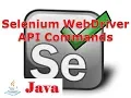 Selenium Lesson 23 Selenium WebDriver API Commands Selenium Tutorial G C Reddy