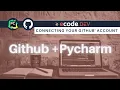 How to connect Github with Pycharm Simple project from the scratch