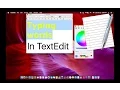 Basics of TextEdit - Wind5387
