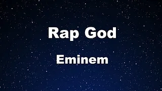 karaoke rap god eminem no guide melody instrumental