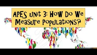 APES Unit 3 Measuring Populations