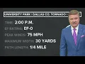 National Weather Service confirms 2 tornadoes in Dallas Sunday
