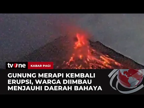 Gunung Merapi Muntahkan Lava Guguran