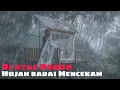 SOLO CAMPING HUJAN DERAS - HUJAN BADAI DI RUMAH POHON PLASTIK BENING DI ATAS SUNGAI RAWA
