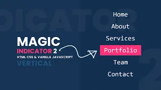 Creating an Animated Sliding Menu Indicator with Html CSS Javascript